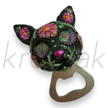 Cicás virágos üvegnyitó