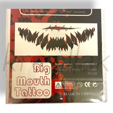 Halloween száj matrica tetoválás