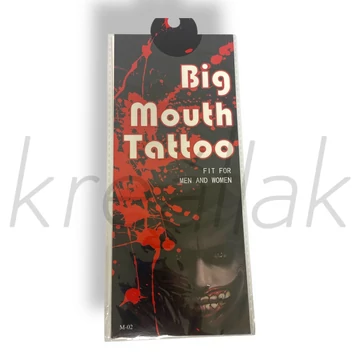 Halloween száj tetoválás matrica