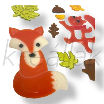 Őszi róka ablakzselé