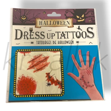 Pókos matrica tetoválás