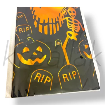 Halloween tökös asztal terítő