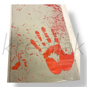 Halloween véres kéz terítő