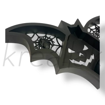 Fekete Halloween dísz