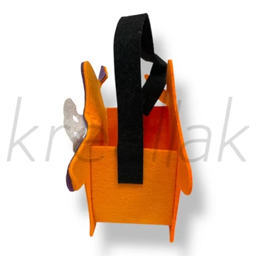 Halloween házikó cukorka gyűjtó kosár