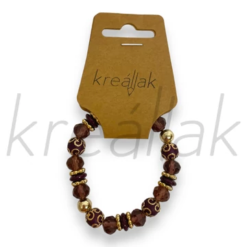 Karkötő - Lila gyöngyös karkötő