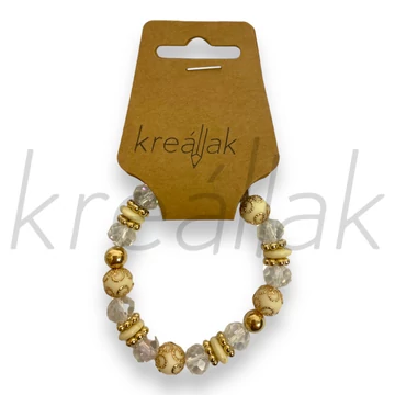 Karkötő - Törtfehér gyöngyös karkötő