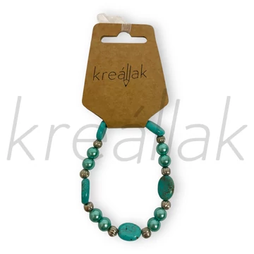 Ásvány karkötő - Rekonsturált türkíz ásvány karkötő