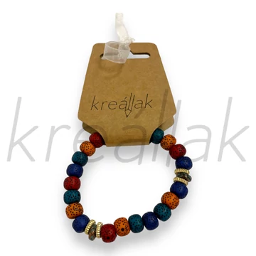 Karkötő - Színes pöttyös gyöngy karkötő