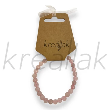 Ásvány karkötő - Rózsakvarc karkötő