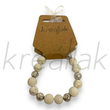Ásvány karkötő - Világosszürke ásvány karkötő
