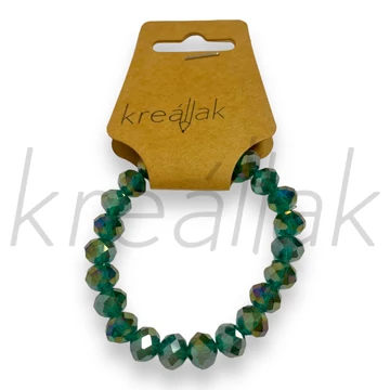 Karkötő - Zöld plasztik gyöngy karkötő