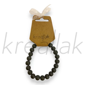 Ásvány karkötő - Szürke hematit karkötő
