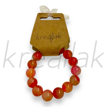 Karkötő - Narancssárga gyöngy karkötő