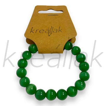 Karkötő - Zöld plasztik gyöngy karkötő