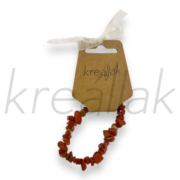 Ásvány karkötő - Vörös jáspis karkötő