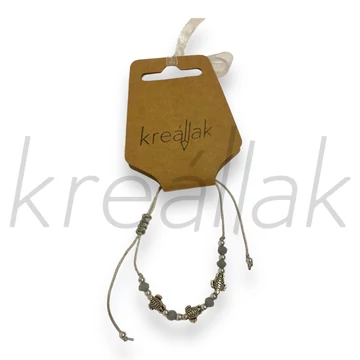 Karkötő - Szürke teknősős karkötő