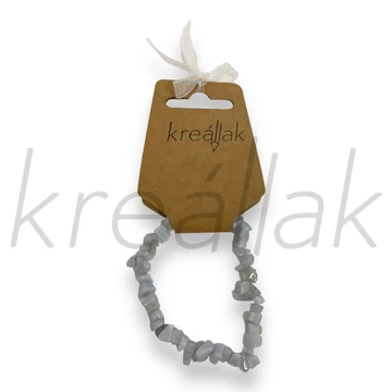 Ásvány karkötő - Szürke kalcedon karkötő