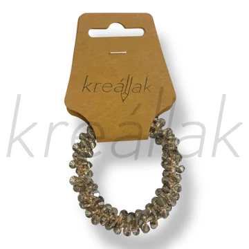 Szürke aprógyöngyös karkötő