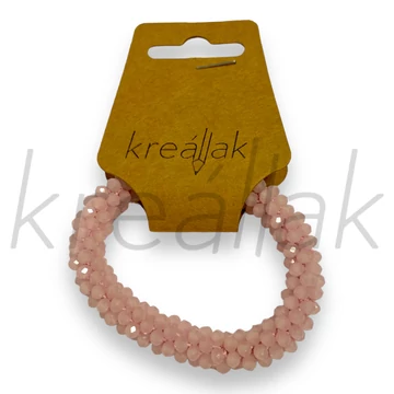 Karkötő - Apró gyöngyös karkötő rózsaszín