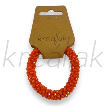 Karkötő - Narancs apró gyöngyös karkötő