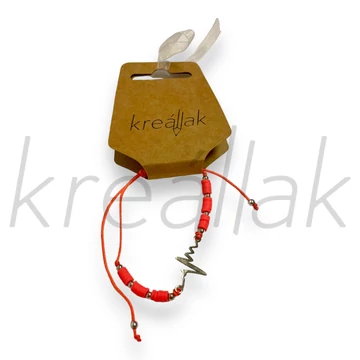 Karkötő - Pink villámos zsinór karkötő