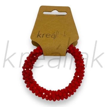 Karkötő - Piros apró gyöngyös karkötő