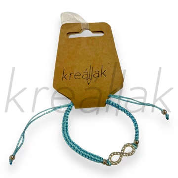 Karkötő - Kék zsinóros végtelen karkötő