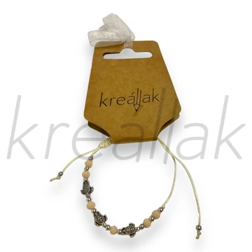 Teknősös zsinóros karkötő