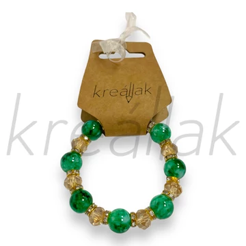 Karkötő - Zöld márvány mintás karkötő