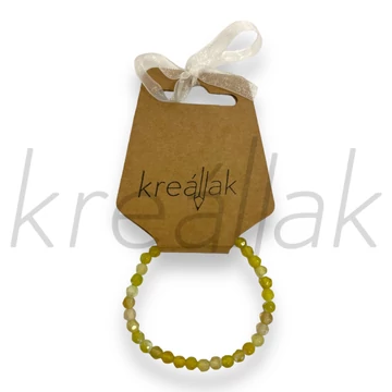 Ásvány karkötő - Sárga achát gyerek karkötő