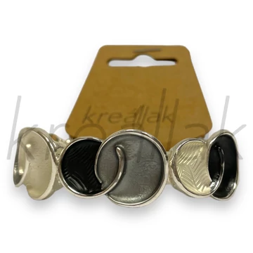 Karkötő - Fekete-fehér nikkel karkötő