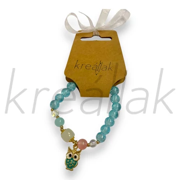 Karkötő - Sárga apró gyöngyös karkötő