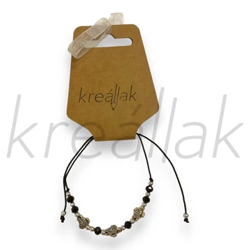 Karkötő - Fekete teknősös karkötő