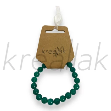 Ásvány karkötő - Zöld achát karkötő
