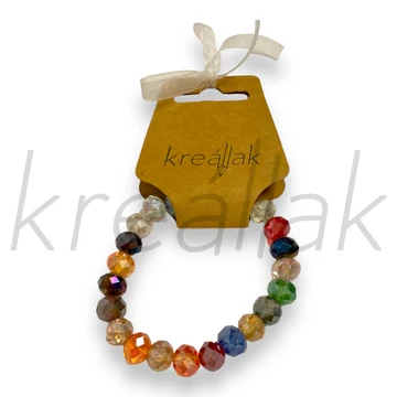 Karkötő - Színes plasztik gyöngyös karkötő