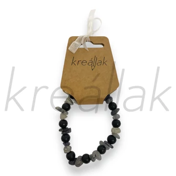 Ásvány karkötő - Szürke cordierit karkötő