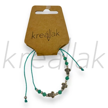 Karkötő - Kék teknősös karkötő