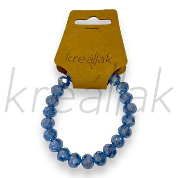 Karkötő - Kék plasztik gyöngy karkötő