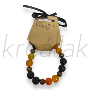 Ásvány karkötő - Narancs achát karkötő