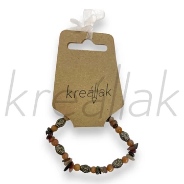 Ásvány karkötő - Napkó karkötő teknőssel