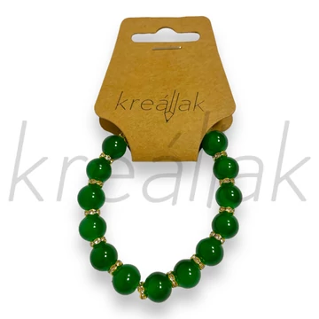 Karkötő - Zöld gyöngyös karkötő