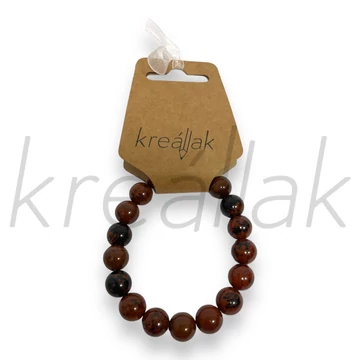 Ásvány karkötő - Barna jáspis karkötő