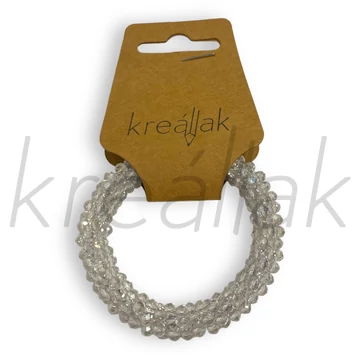 Karkötő - Átlátszó kis gyöngyös karkötő