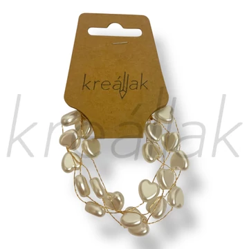 Apró szív gyöngyös karkötő