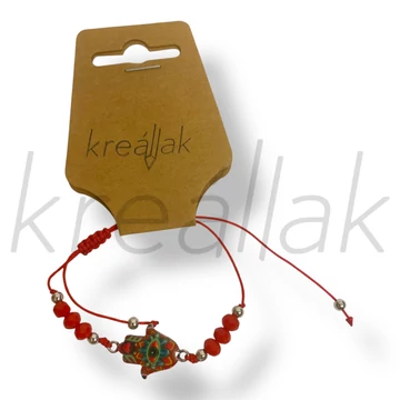 Piros Hamza kéz karkötő