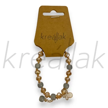 Karkötő - Szürke lepkés karkötő