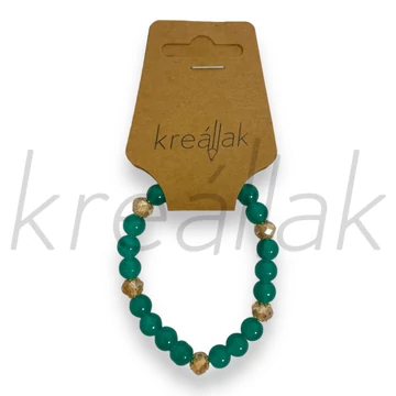 Karkötő - Zöld gyöngyös karkötő