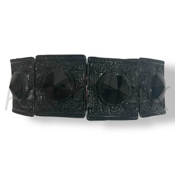 Fekete fém karkötő