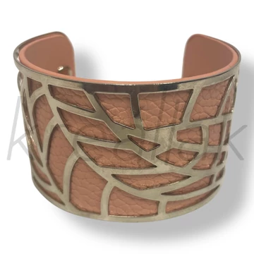 Rózsaszín leveles karperec